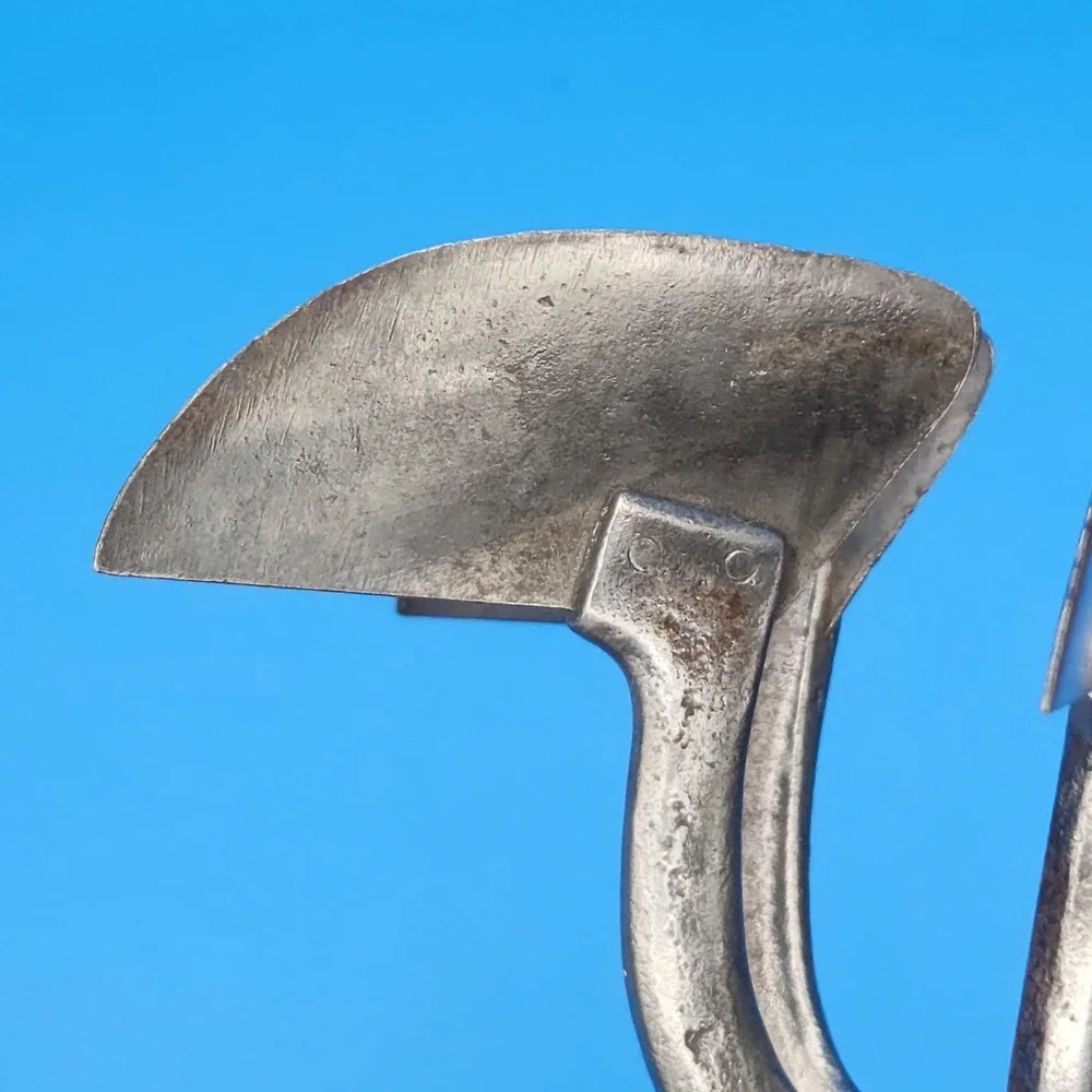 Vintage 6‎ Blade Primitive Hand Chopper Knife Blades with Wooden Handle